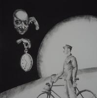 La rencontre avec Chronos (Cuivre - 25x25).